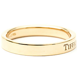 TIFFANY & Co 18k Pink Gold Flat Band Ring Ring LXGoodsLE-103