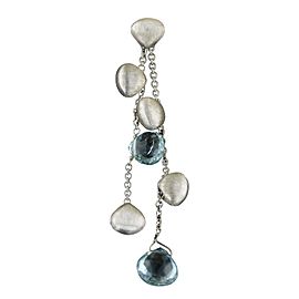Marco Bicego Paradise Aquamarine 18K Bead Double Drop Earrings