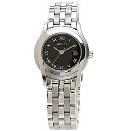 GUCCI Round face Stainless Steel/SS Quartz Watch