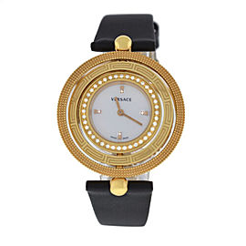 Versace EON 80Q81SD498 S009 Gold Tone Diamond Quartz 38MM MOP Watch
