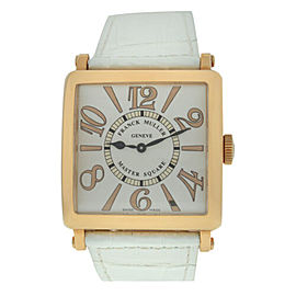 Franck Muller Master Square 6002 H QZ REL 6/6 18K Rose Gold Quartz 36MM Watch