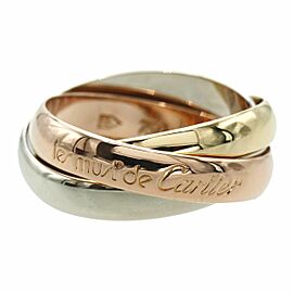 Cartier Tri-Color Gold Trinity US 5.75 Ring C0043