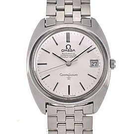 OMEGA Constellation Date Silver Dial SS Automatic Watch LXGJHW-263