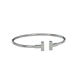 Tiffany & Co. T-Wire 18k White Gold Bracelet Medium size