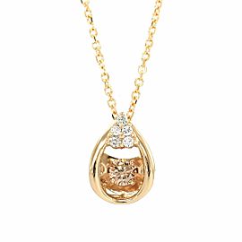 18k pink Gold Diamond Necklace