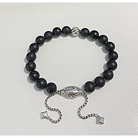 David Yurman Spiritual Bead Bracelet with Matte Black Onyx