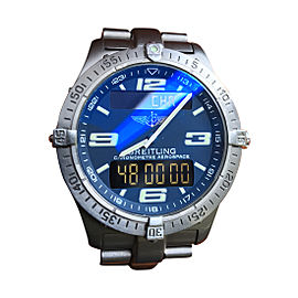 Breitling Aerospace E75362 Titanium & Blue Dial 40mm Mens Watch