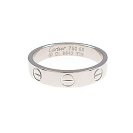 Cartier 18K white Gold Mini Love Ring LXGYMK-723