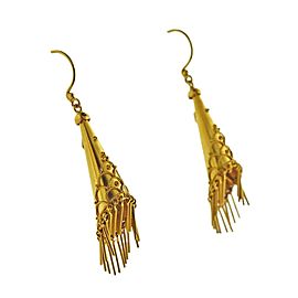 Castellani Gold Tassel Drop Earrings