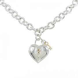 Tiffany & Co 925 Silver /18K Yellow Gold Vintage Heart Necklace