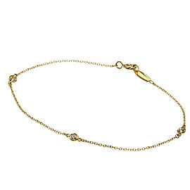 Tiffany & Co 18K Yellow Gold By The Yard Diamond Bracelet QJLXG-2514