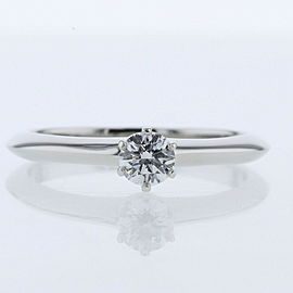 TIFFANY & Co 950 Platinum Solitaire Ring LXGBKT-212