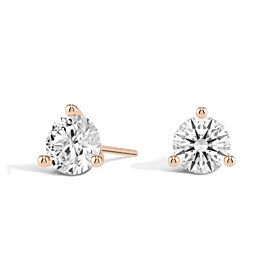 1.50Ct Lab Grown Diamond Martini Stud Earrings in Rose Gold