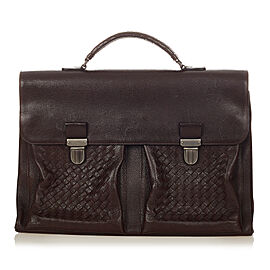 Bottega Veneta Intrecciato Leather Business Bag