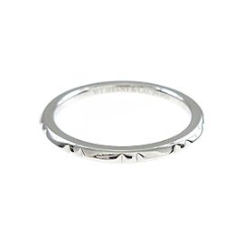 TIFFANY & Co 950 Platinum T True Band Ring LXGYMK-807