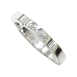 Cartier 18K White Gold Maillon Panthere Ring Size 3.75