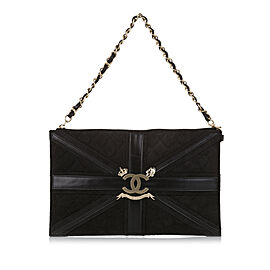 Chanel CC Union Jack Suede Shoulder Bag
