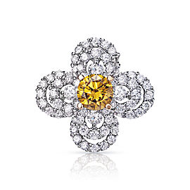 Aurelia Carat Round Brilliant Diamond Engagement Ring in 18k White Gold