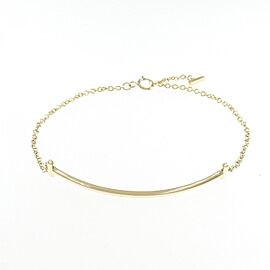 TIFFANY & Co 18K Yellow Gold T Smile Bracelet E0001