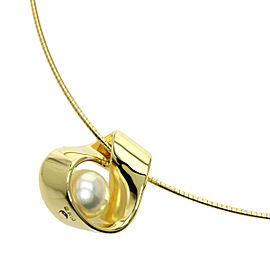 MIKIMOTO 18K Yellow Gold Pearl Necklace LXGQJ-759