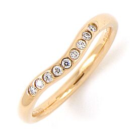 Tiffany & Co 18k Pink Gold Diamond US 4.75 Ring LXWBJ-396