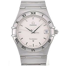 OMEGA Constellation Date stainless steel Silver Dial Quartz Watch LXGJHW-57