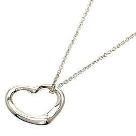 TIFFANY & Co 925 Silver Open Heart Small Necklace QJLXG-1587