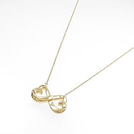 TIFFANY & Co 18K Yellow Gold Loving Heart Necklace LXGKM-77