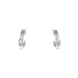 Cartier 18K white Gold Mini Love earrings LXGYMK-504