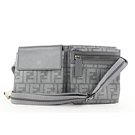 Fendi Rare Grey Monogram FF Zucca Belt Bag Fanny Pack Waist Pouch 262ff512