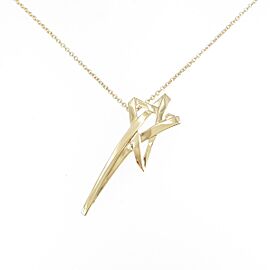 TIFFANY & Co 18K Yellow Gold Star Necklace LXGKM-54