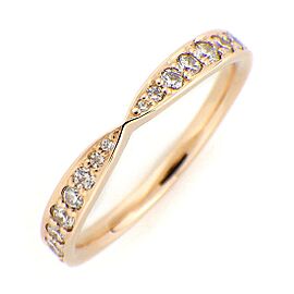 Tiffany & Co 18k Pink Gold Diamond US 4 Ring LXWBJ-390