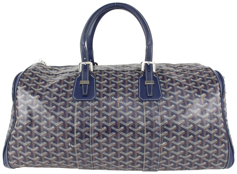 Leather travel bag Goyard Blue in Leather - 34224357