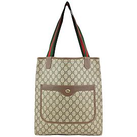 Gucci Supreme GG Monogram Web Handle Shopper Tote 1025g14