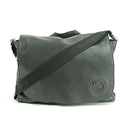 Gucci Soho Diaper Or Briefcase 28gk0124 Black Leather Cross Body Bag