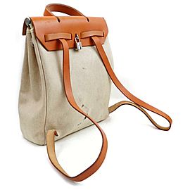Hermès Herbag Sac A Dos 2-in-1 871871 Brown Coated Canvas Backpack