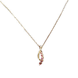 10K White Gold Amethyst Diamond Necklace