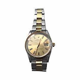 Rolex Oyster Perpetual Date With 18K Yellow Gold And Stainless Bracelet
