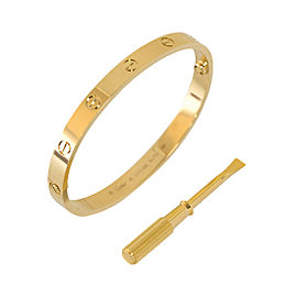 Cartier Love Bracelet Yellow Gold Size 18