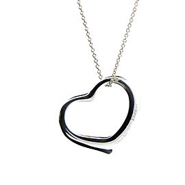 Tiffany & Co. Peretti Open Heart Pendant Necklace