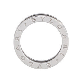 Bvlgari B.Zero1 Band 18K White Gold Ring Size 8.25