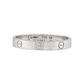 Cartier Love Ring 18K White Gold Size 10.75