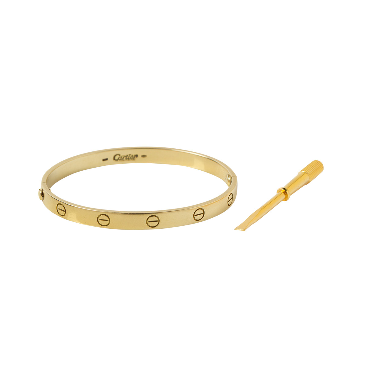Cartier Love Bracelet Yellow Gold Size 