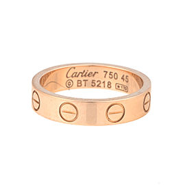 Cartier 18K Rose Gold Love Band Size 3.25