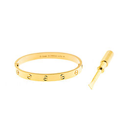 Cartier Love Bracelet Yellow Gold Size 16