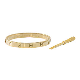 Cartier Love Bracelet 18k Yellow Gold Size 18.0