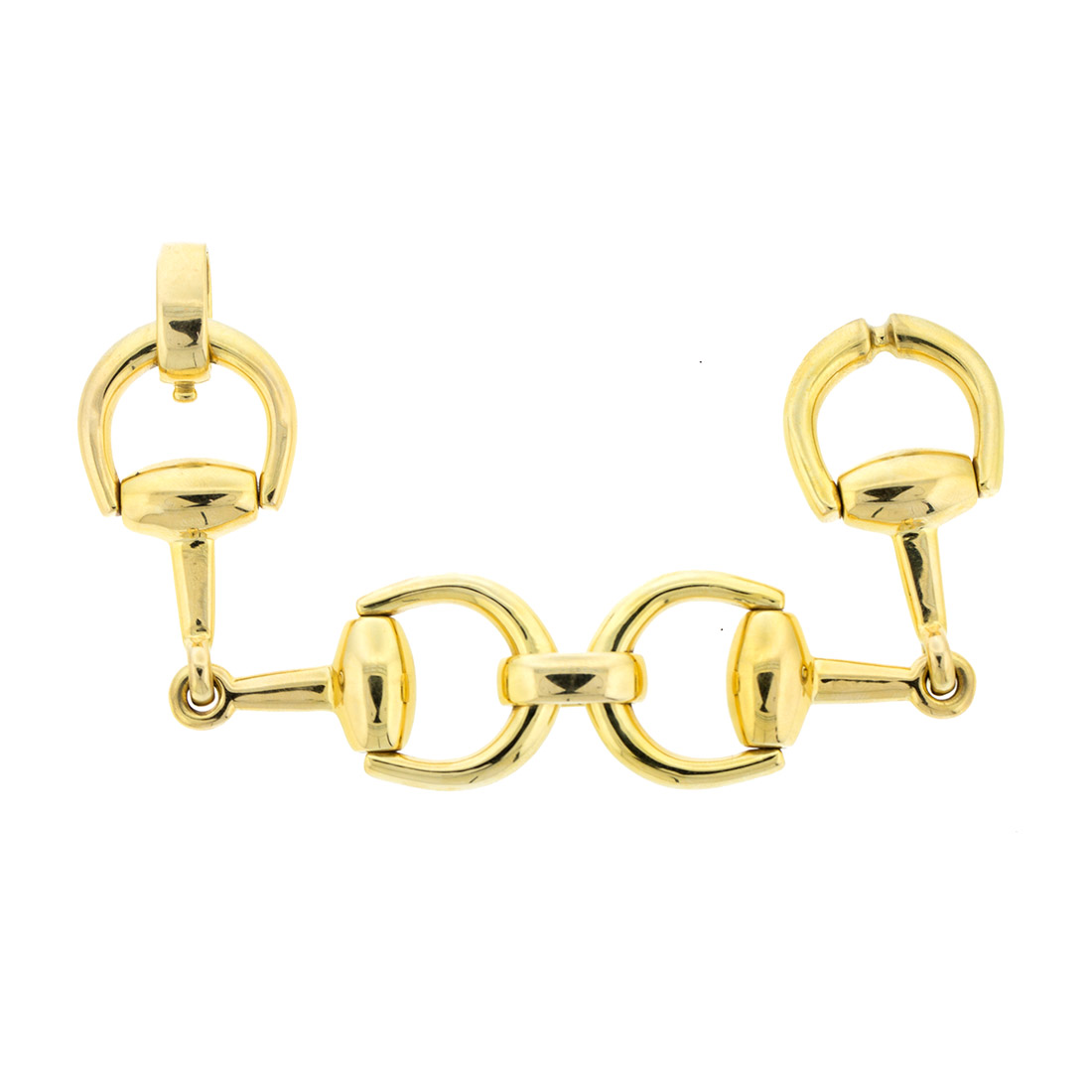 18K Yellow Gold Large Gucci Link Bracelet