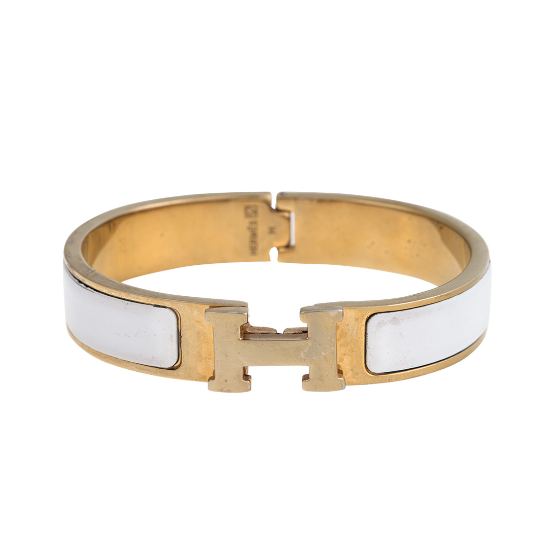 white gold hermes bracelet