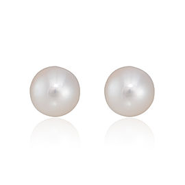Tiffany & Co. Sterling Silver with Akoya Pearl Stud Earrings