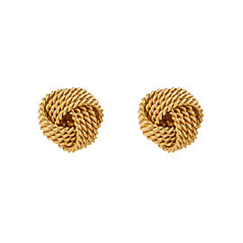 Tiffany & Co. 18K Yellow Gold Twist Knot Earrings